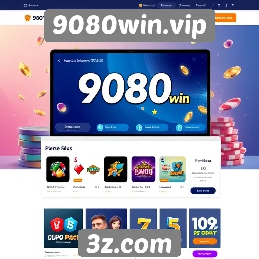 Usabilidade e design do site 9080win.vip
